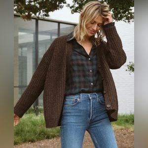 NWT Jenni Kayne Cocoon Cardigan in Cocoa, size xxs